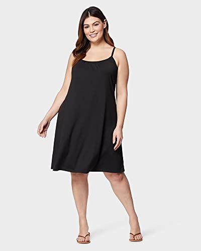 32 Degrees Women’s Cool Flowy Bra Dress with Built-in Cups | Relaxed Fit | Adjustable Spaghetti Strap