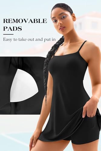Vertvie Women's Tennis Dress with Built-in Shorts & Bra for Fitness Enthusiasts during Summer Workouts
| Vertvie Women'