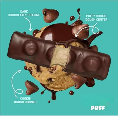 Puff Protein Bars 7 Brownie Batter 6 Cookie Dough Chunk Flavor for Fitness Enthusiasts 17g Protein Snack Pack
| Puff Pr