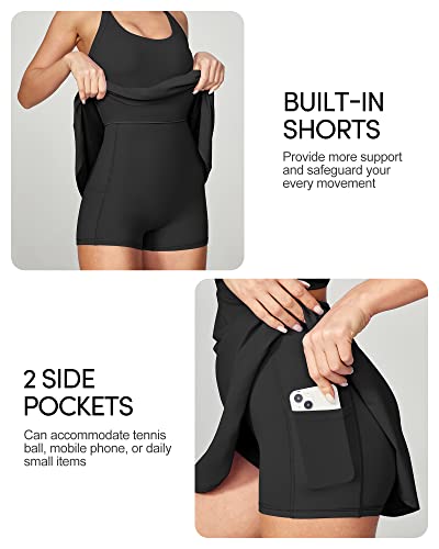 Women's IUGA Tennis Dress with Built-In Shorts & Bra for Tennis
| IUGA Women's Golf Workout Dress with Pockets and Twis