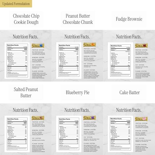 David High Protein Bars No Sugar - Sugar Free Protein Bars for Low Carb Diet - Gluten Free, 28g Protein, 150 Calories -